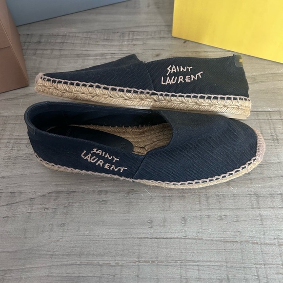 Saint Laurent Black Espadrilles - Picture 1 of 10